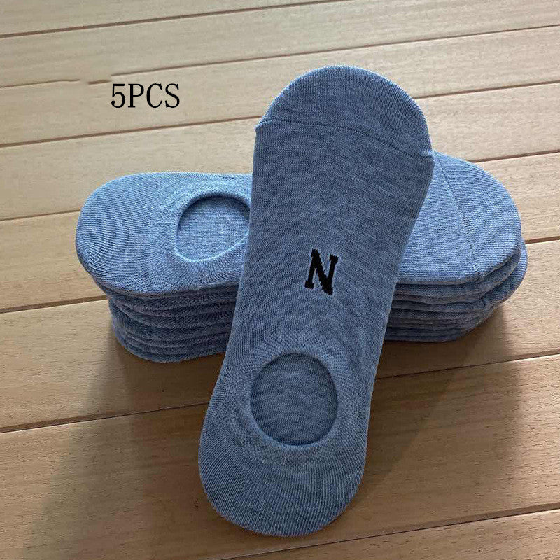 Men's Anti-Friction Absorbent Toe Socks Spring Invisible Socks