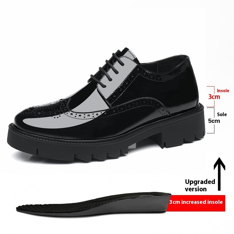 Men's Comfortable Brogue Leather Dress Shoes – Carved Formal Style