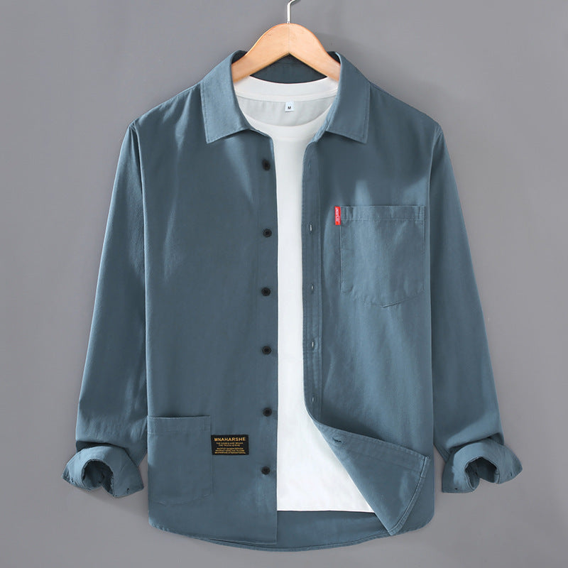 Casual Cotton Shirt Men's Long Sleeve