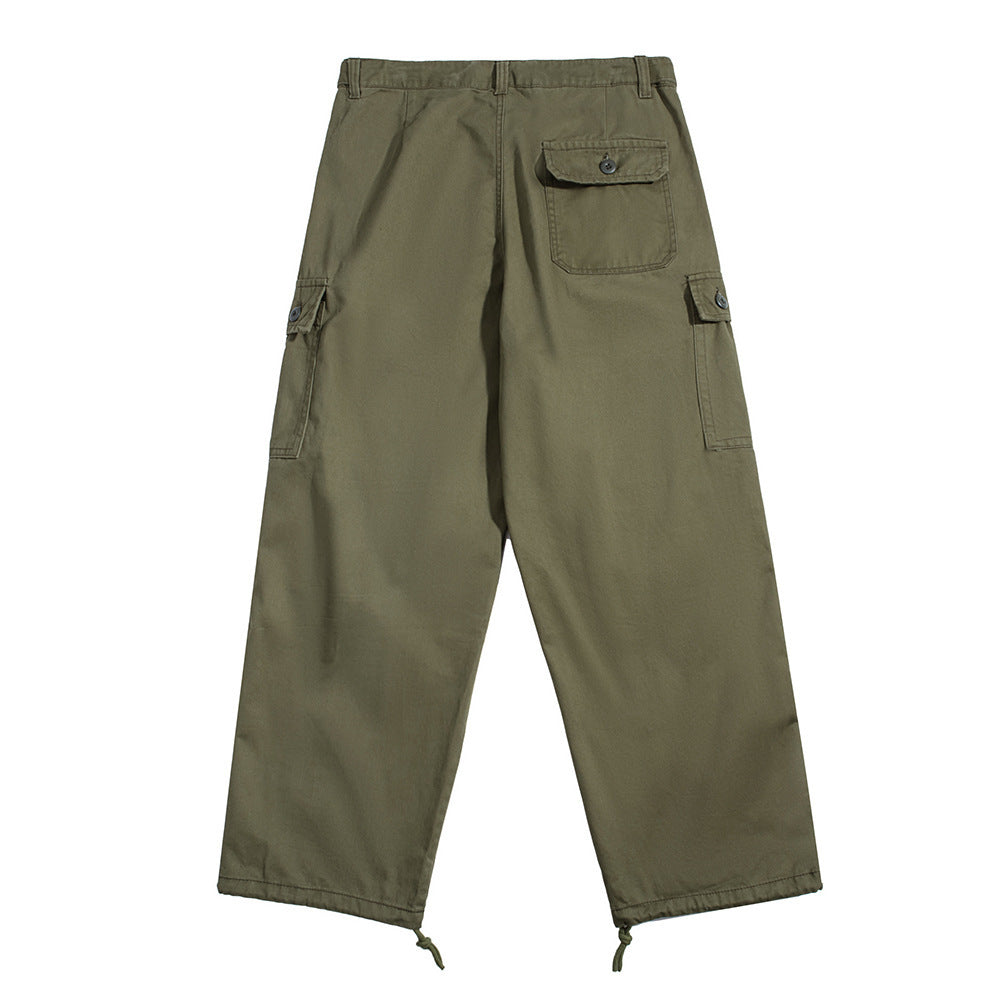 Fashion Pleated Casual Working Pants Men