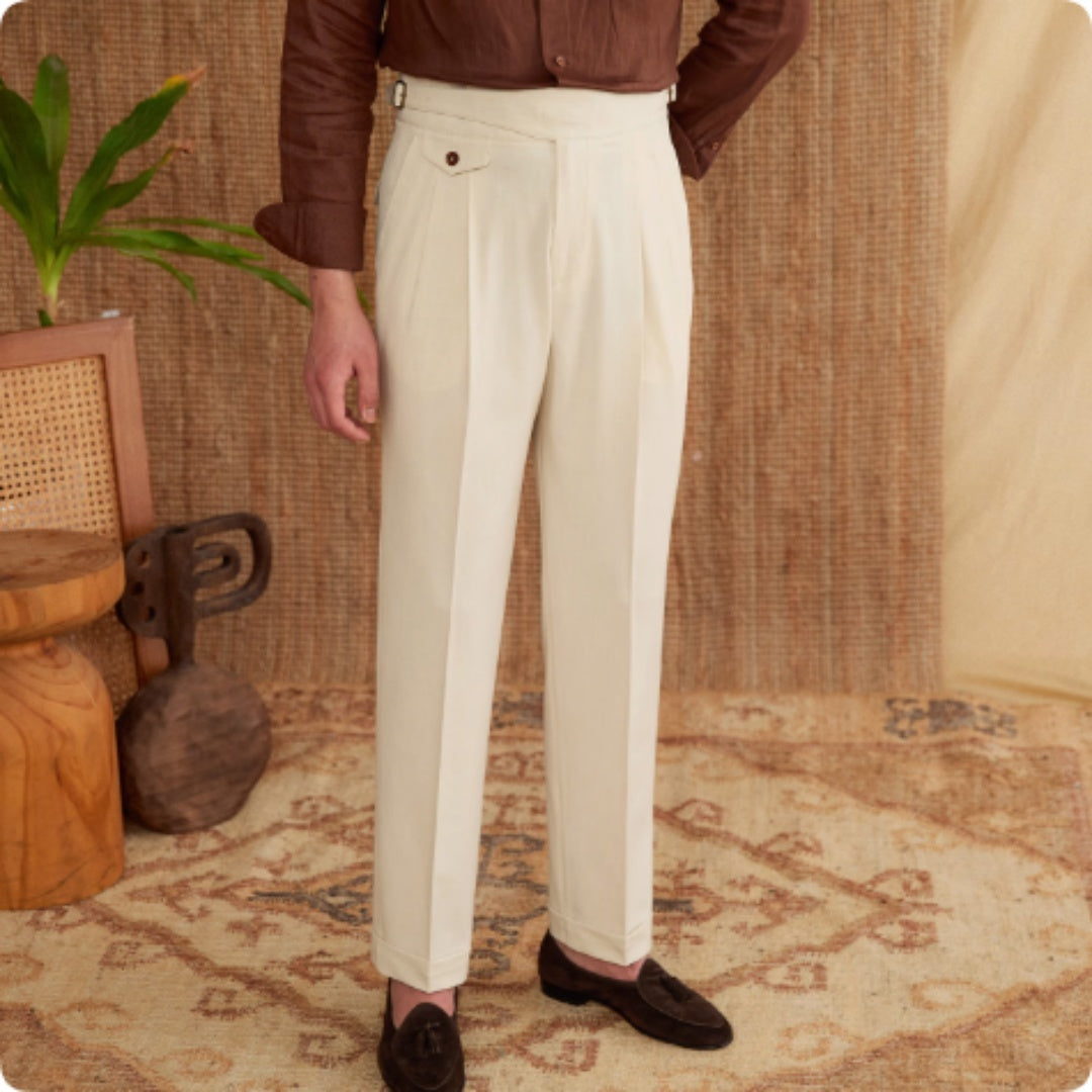Italian Style Business Wrinkle Resistant Casual Pants For Men