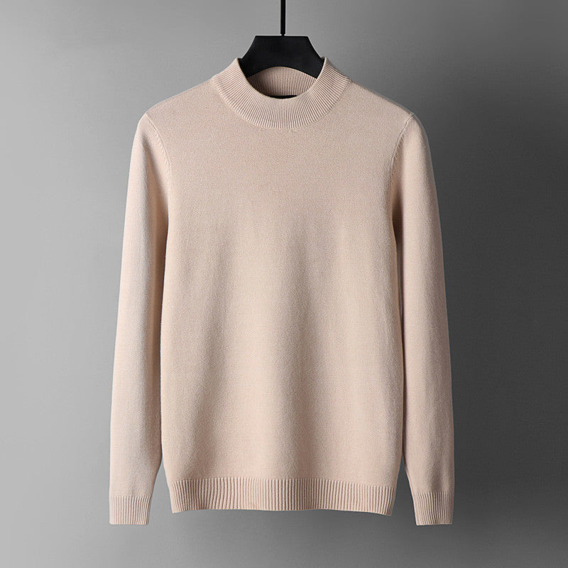 Casual Half High Neck Round Neck Sweater Bottoming Shirt