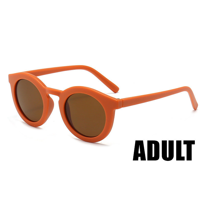 Parent-Child Retro Danish Frosted UV400 Children's Trendy Glasses Sunglasses
