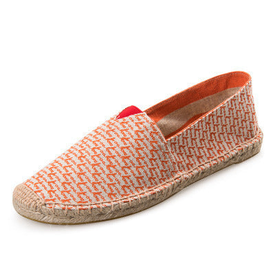 Men’s Summer Slip-On Fisherman Shoes – Casual Canvas Hemp Loafers