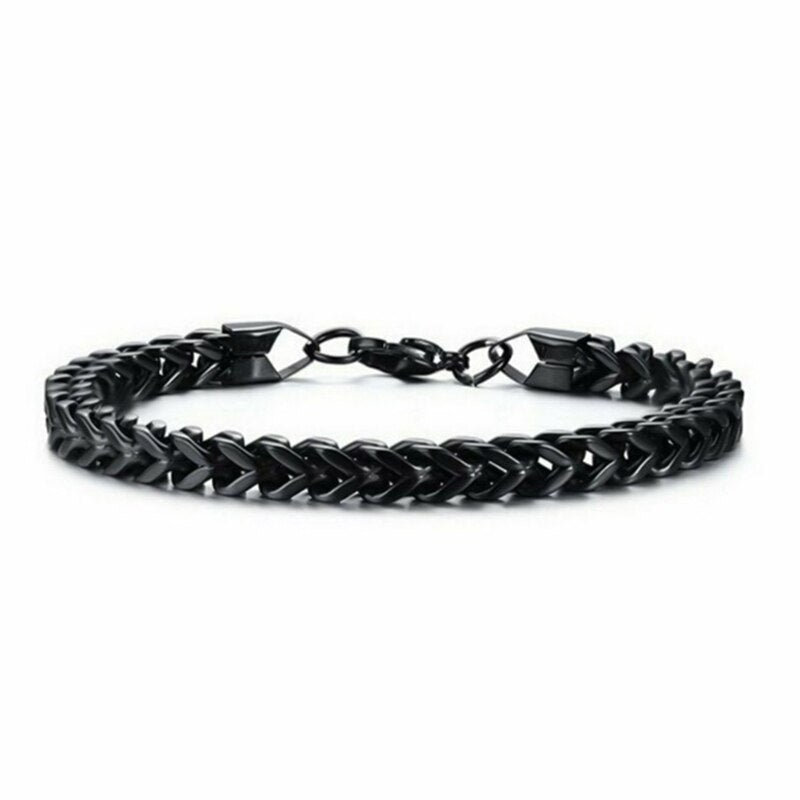 Stylish Stainless Steel Chain Bracelet For Men's Charm