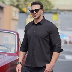 Men's Business Casual Professional Shirt Thin