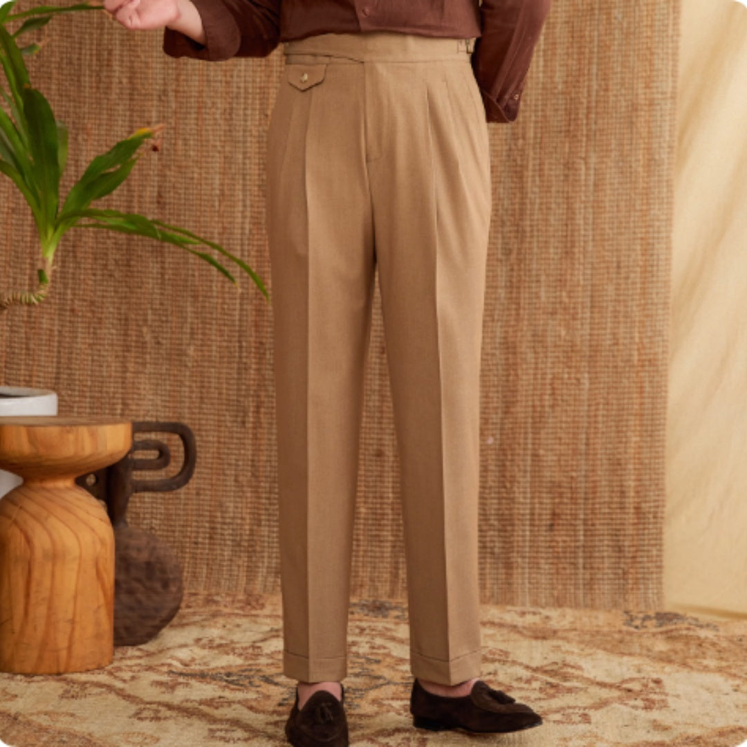 Italian Style Business Wrinkle Resistant Casual Pants For Men