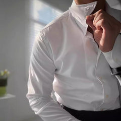 Spring Italian One-Piece Collar Shirt Casual Busines