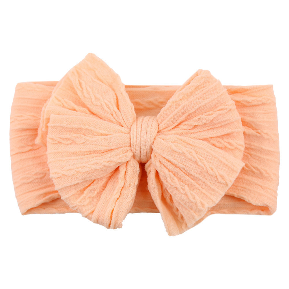Handmade Baby Headbands Soft Stretchy Nylon Hair Bands With Bows For Newborn Infant Baby Toddler Girls