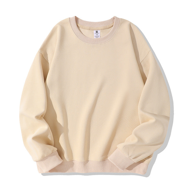 Autumn And Winter American Retro Composite Crew Neck Pullover Sweatshirt Men