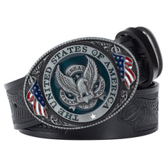 Eagle Buckle Cowhide Men's Casual Belt Leisure Fashion Clothing Accessories