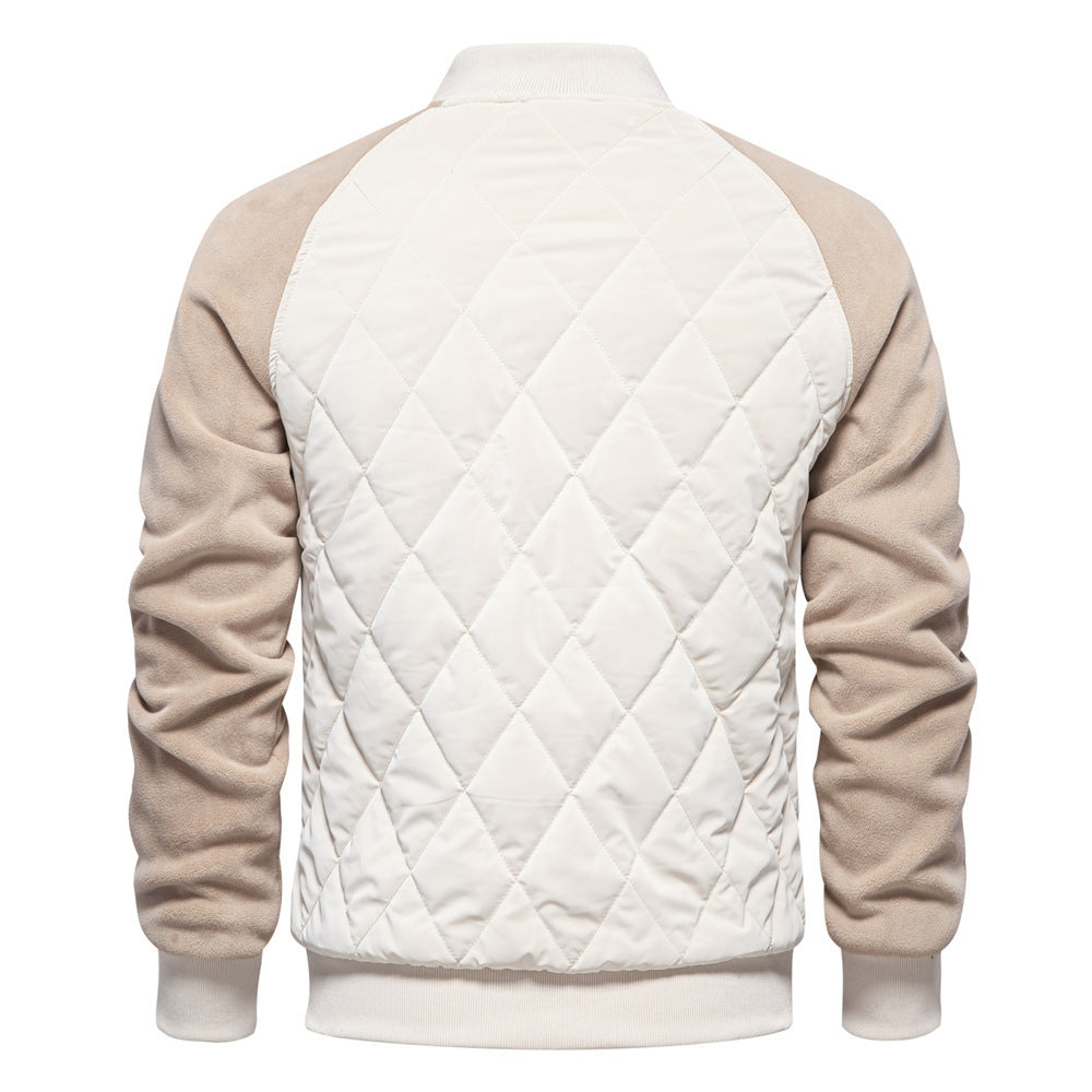 American Leisure Coat Fashion Stitching Raglan Sleeve Coat For Men