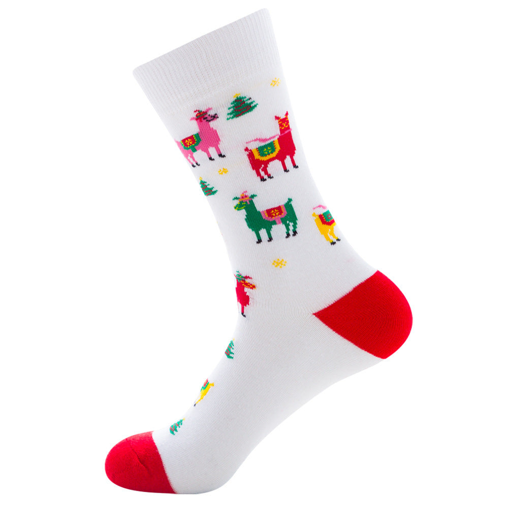 Christmas Cotton Socks Santa Claus Elk Socks For Men