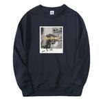 Printed crew neck sweatshirt