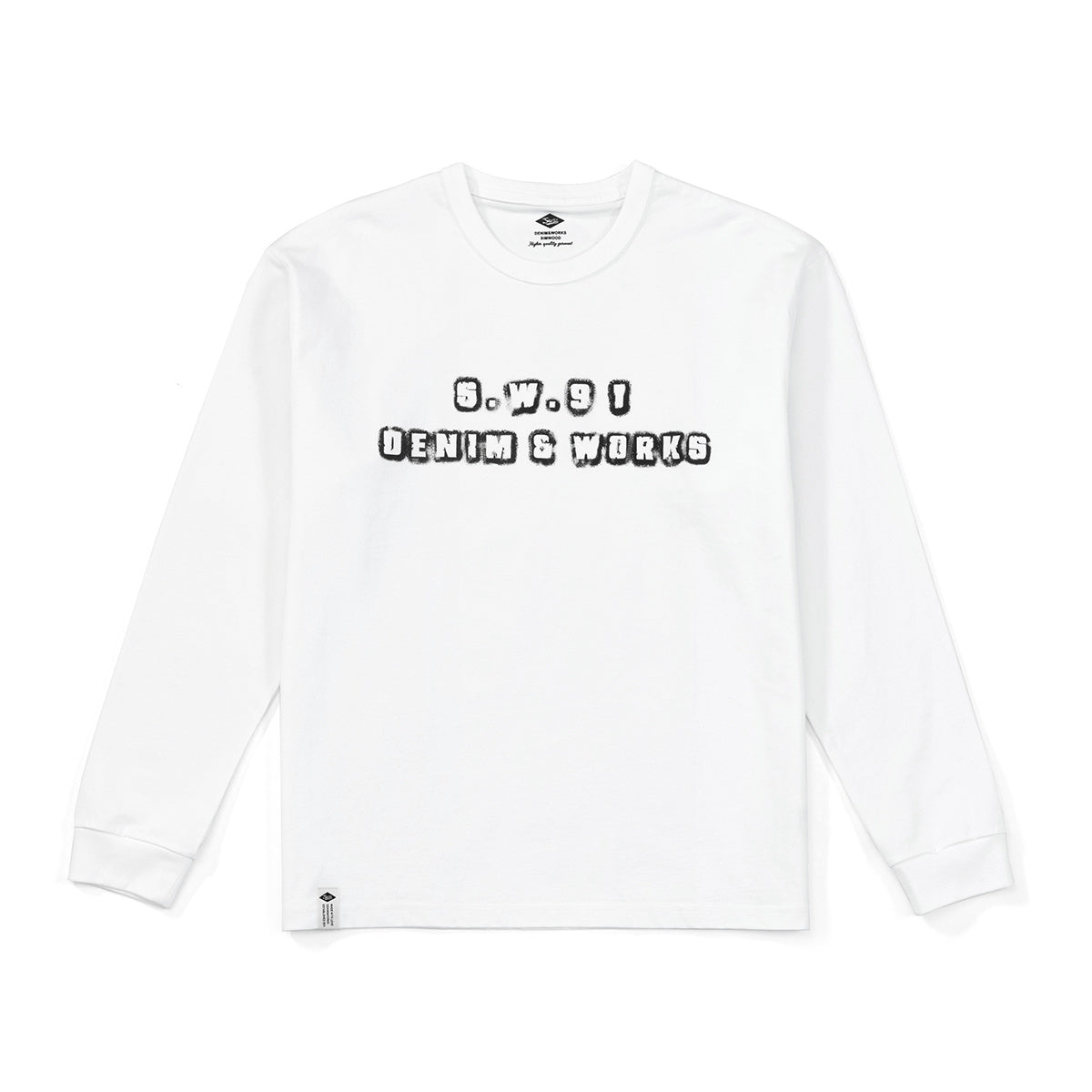 Men's Long Sleeve T-shirt With Three Needles Print