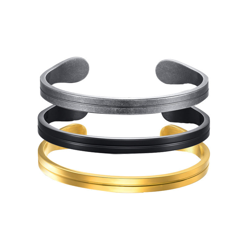 Fashion Trendy Titanium Steel Bracelet For Men
