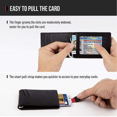 Thinnest Two Fold Cowhide Leather Wallet For Men