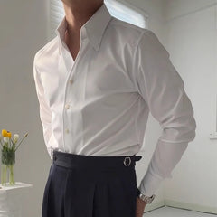 Spring Italian One-Piece Collar Shirt Casual Busines