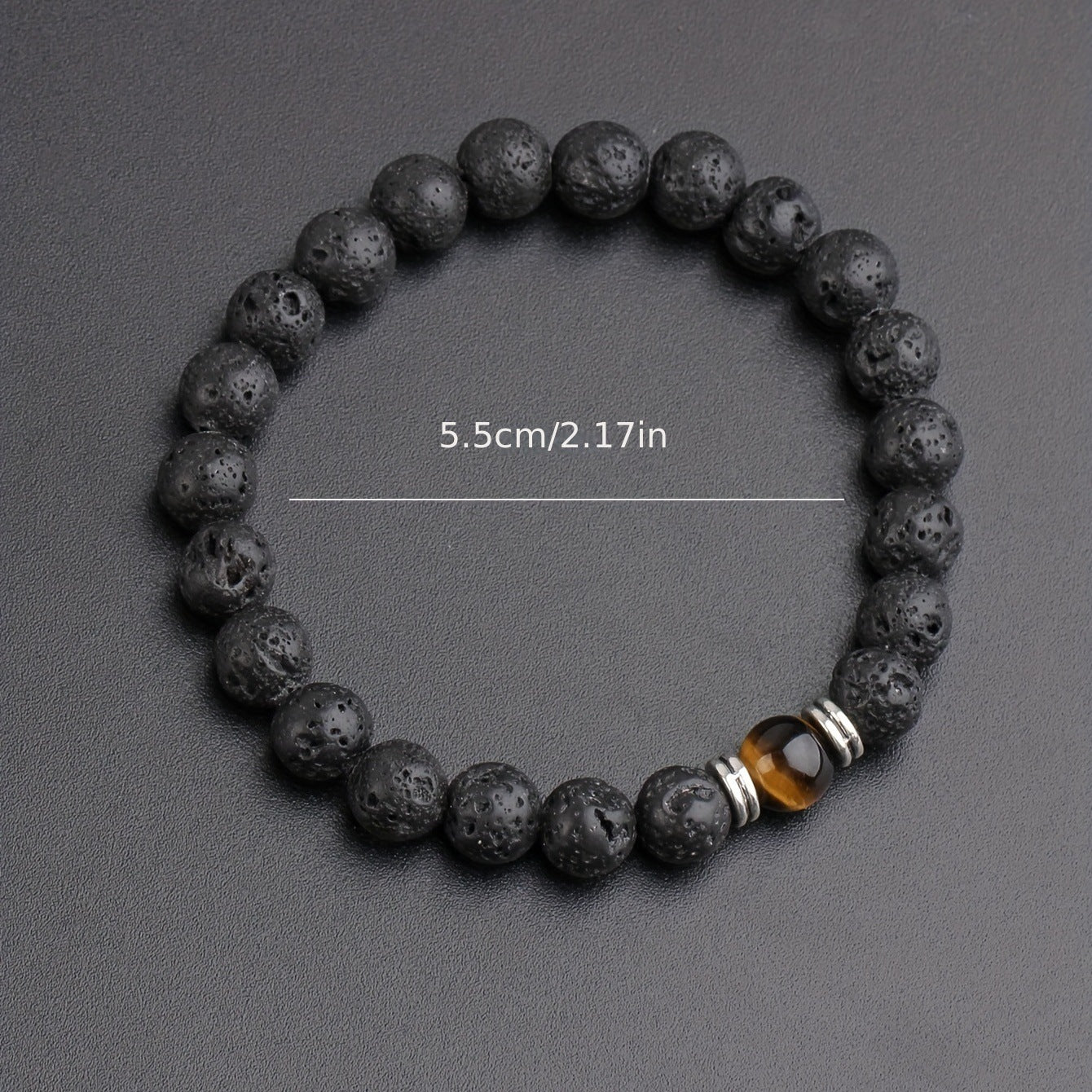 Fashion Volcanic Rock Bracelet For Men