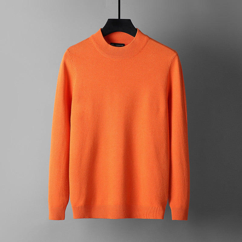 Casual Half High Neck Round Neck Sweater Bottoming Shirt