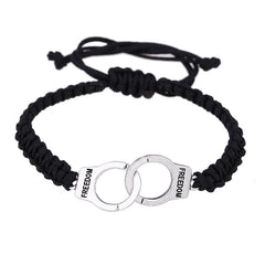 Woven Handcuffs Adjustable Freedom Bracelet For Men