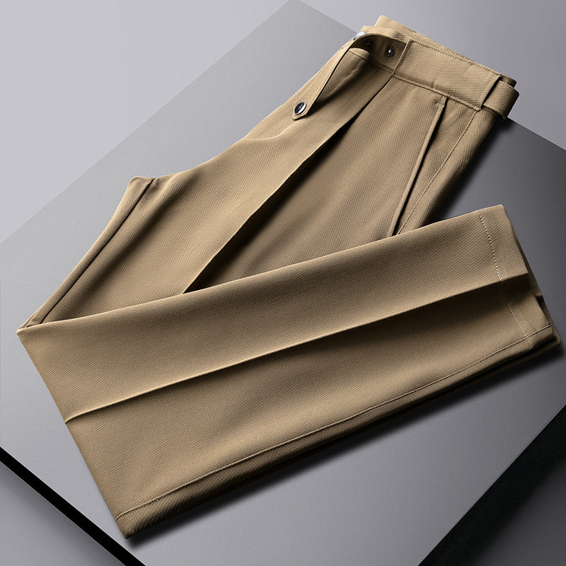 Men's Slim Fit Business Casual Suit Pants