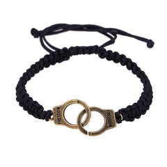Woven Handcuffs Adjustable Freedom Bracelet For Men