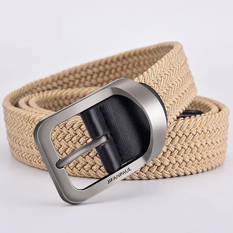 Casual Woven Canvas Belt For Men