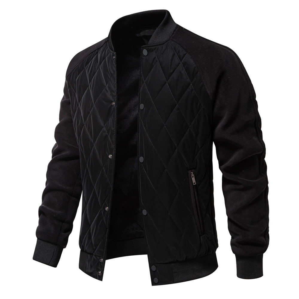 American Leisure Coat Fashion Stitching Raglan Sleeve Coat For Men