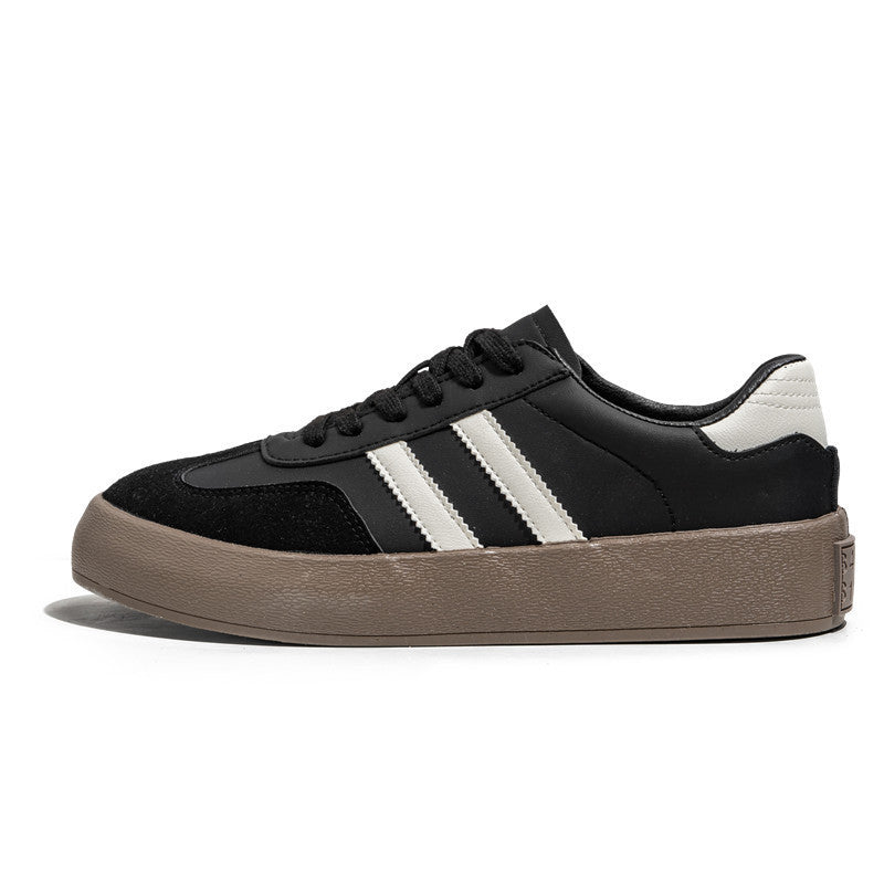 Men’s PU Leather Flat Sneakers – All-Match Style