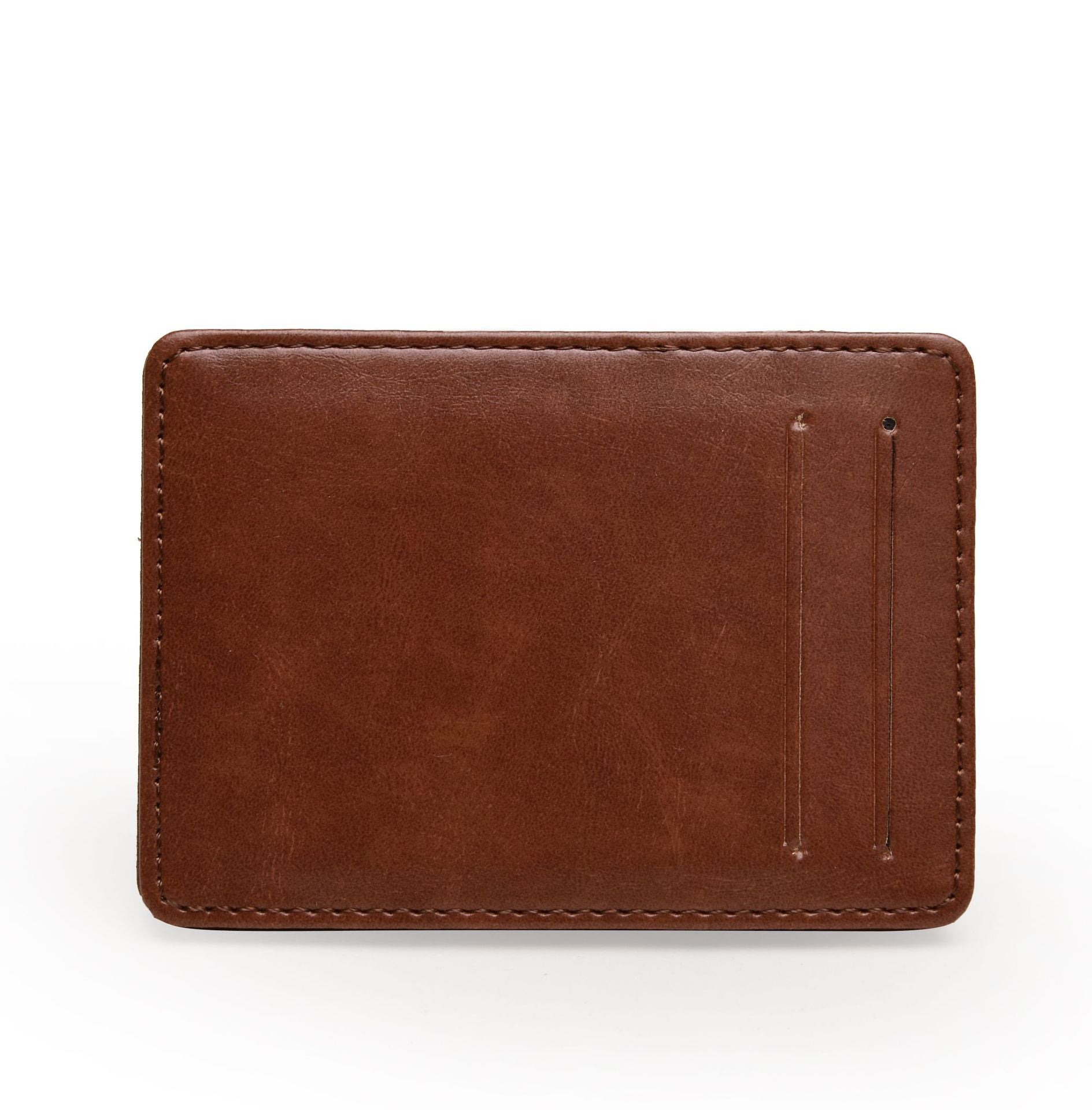 Flip PU Magic Business Card Holder Wallet For Men