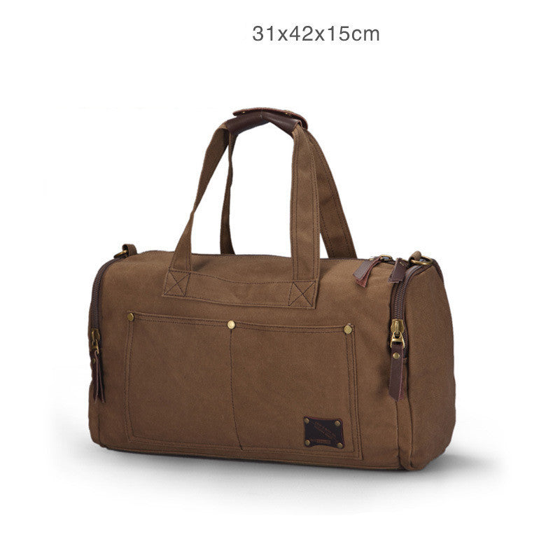 Canvas Travel Bag Large Capacity Outdoor Handbag For Men