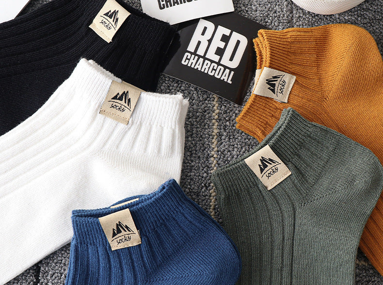 Summer Thin And All-Matching Socks Polyester Cotton Low Top