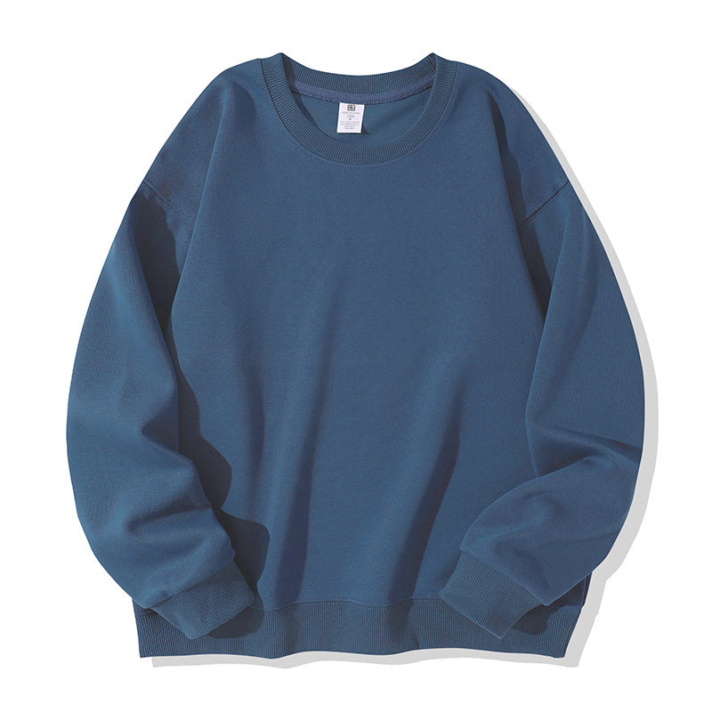 Autumn And Winter American Retro Composite Crew Neck Pullover Sweatshirt Men