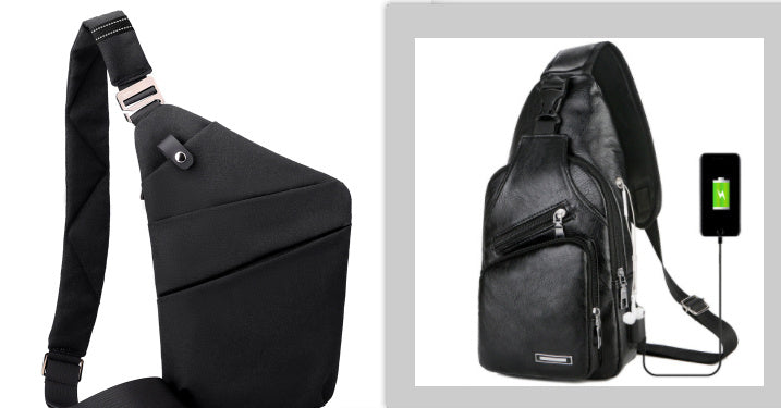 Canvas Chest Bags For Men Across One Shoulder