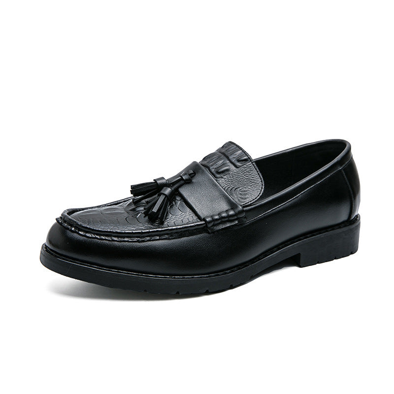 Men's Pointed Toe Tassel Leather Shoes – Business Casual Fashion