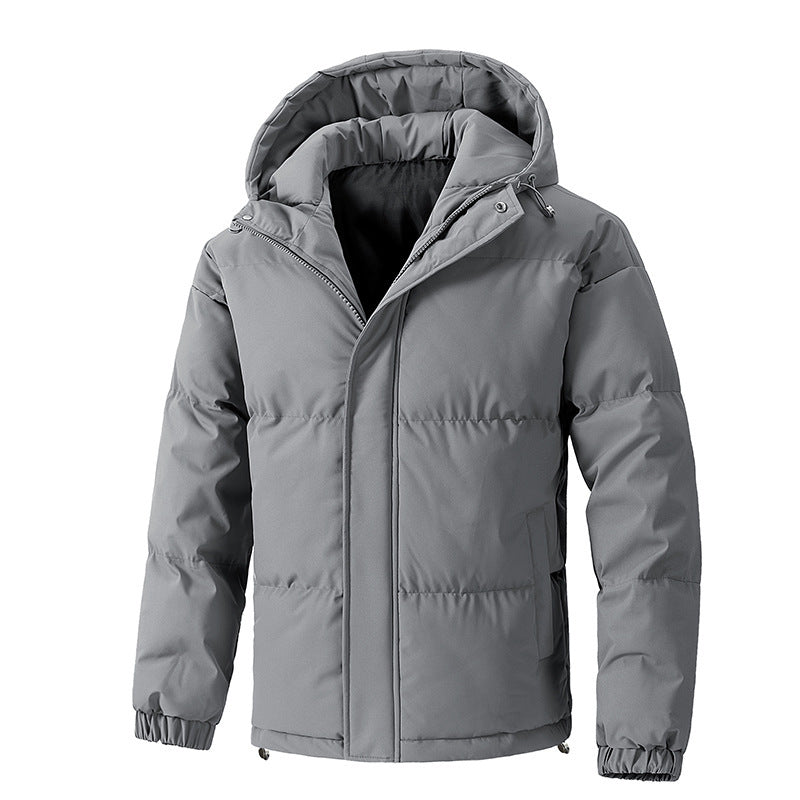 Winter Loose Hooded Cotton-padded Thickened Coat For Men