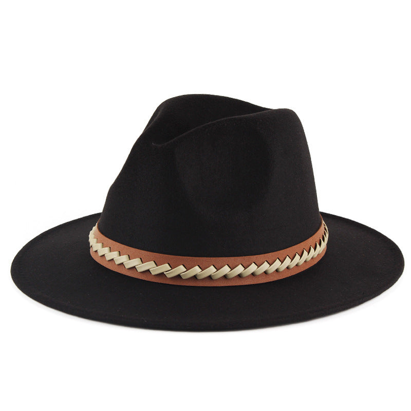 Autumn And Winter Felt Hat Men's British Style Fashion
