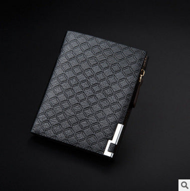 Men's Embossed Short Business Wallet