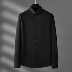 Thick Warm Woolen Long-Sleeved Shirt For Men