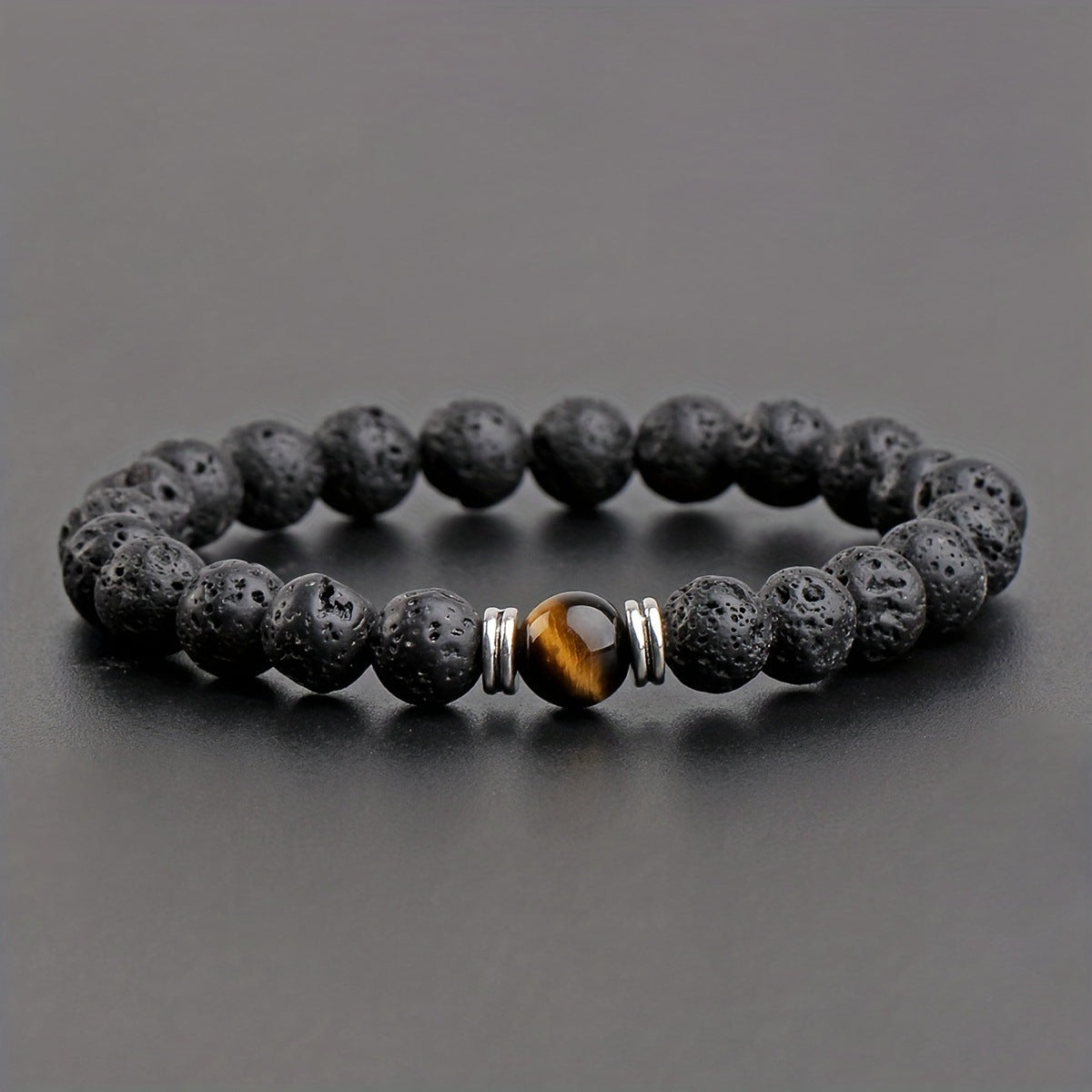 Fashion Volcanic Rock Bracelet For Men