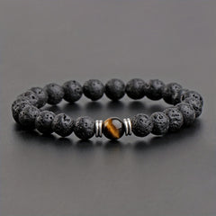 Fashion Volcanic Rock Bracelet For Men