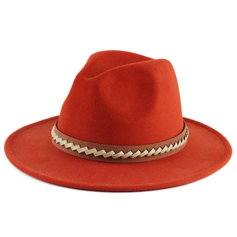Autumn And Winter Felt Hat Men's British Style Fashion