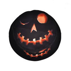 Halloween Creative Cartoon Pumpkin Grimace Printed Sun-Shade Fisherman Hat