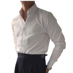 Spring Italian One-Piece Collar Shirt Casual Busines