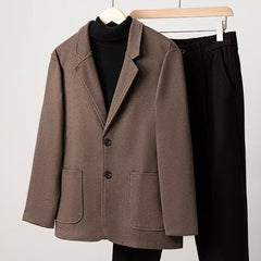 Autumn And Winter New Casual Woolen Small Business Suit Men