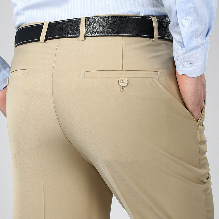 Men's Thin Business Formal Wear Casual Suit Pants
