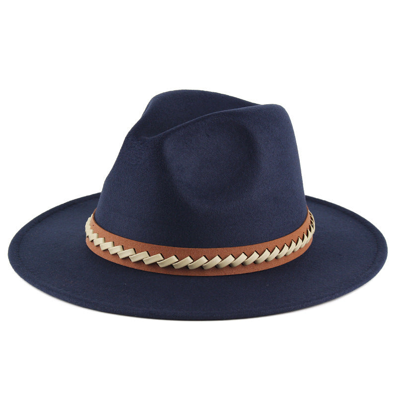 Autumn And Winter Felt Hat Men's British Style Fashion