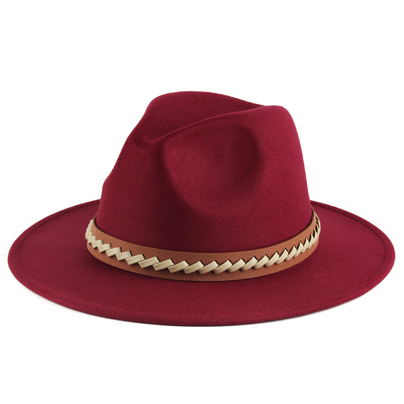 Autumn And Winter Felt Hat Men's British Style Fashion