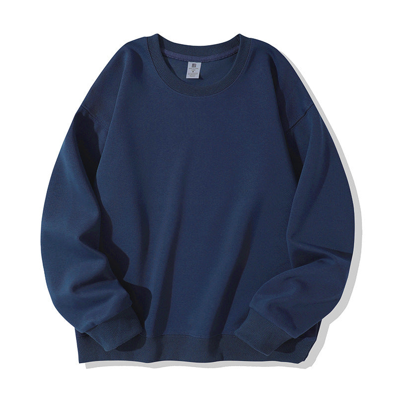 Autumn And Winter American Retro Composite Crew Neck Pullover Sweatshirt Men